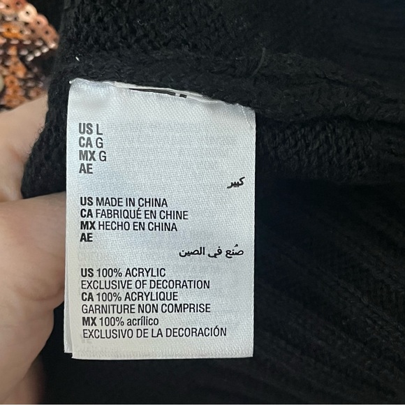 Karen Scott Christmas Tree Holiday Sequin Embroidered Ugly Grandma Large - Picture 8 of 9